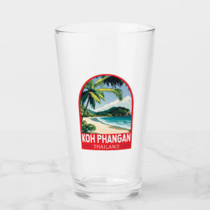 Koh Phangan Thailand Reisen Kunstemblem Glas