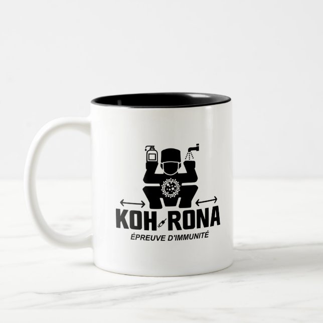 KOH-RONA, IMMUNITÄTSTEST! ZWEIFARBIGE TASSE (Links)