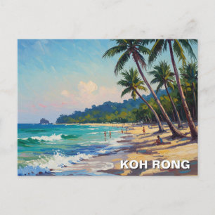 Koh Rong Kambodia Travel Postkarte