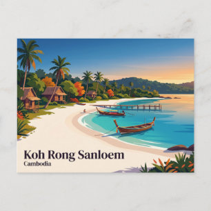 Koh Rong Sanloem Kambodscha Postkarte
