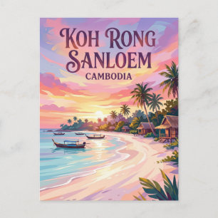Koh Rong Sanloem Kambodscha Postkarte