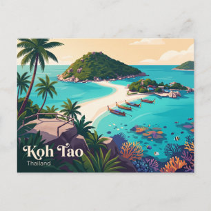 Koh Tao Thailand Postkarte
