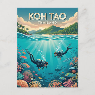 Koh Tao Thailand Postkarte