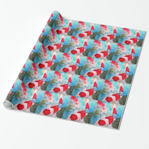 Kohaku Koi 2 Japanische Aquarell-Kunst Geschenkpapier