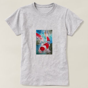 Kohaku Koi 2 Japanische Wasserfarben-Fischkunst T-Shirt