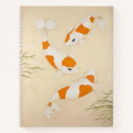 Kohaku Koi Carp Fish Art Print Notizbuch