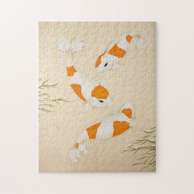 Kohaku Koi Carp Painting (Vertikal)