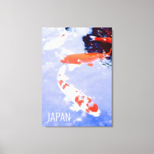 Kohaku koi japanisches Fischreisepaket Japan Leinwanddruck (Vorderseite)