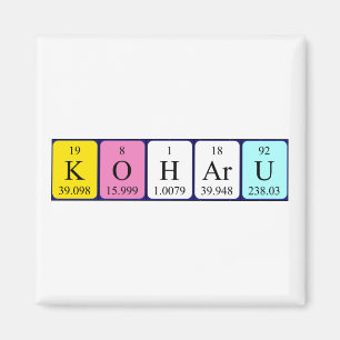 Koharu-Magnet für den periodischen Tabellennamen Magnet
