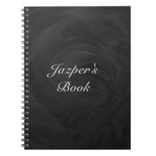 Kohl Black Monogram Personalisiert Notizblock