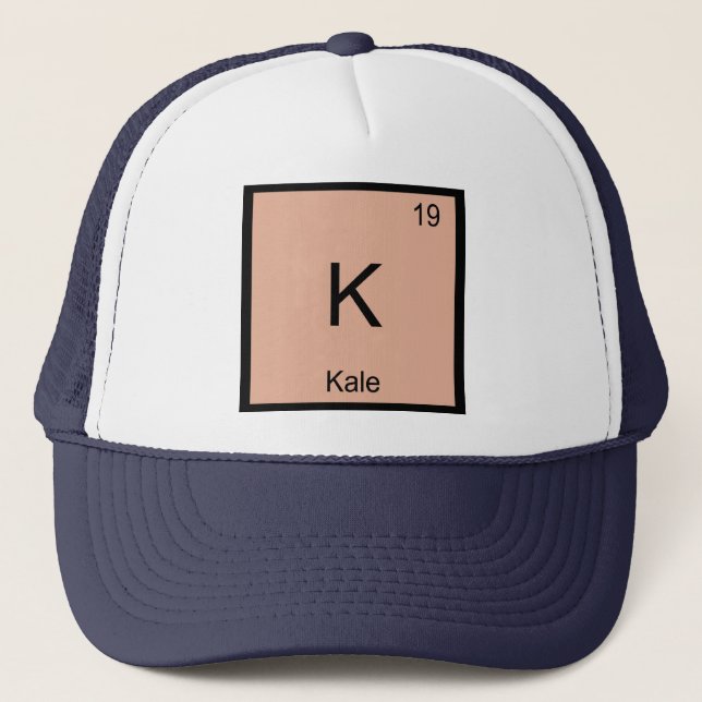 Kohl-Namenschemie-Element-Periodensystem Truckerkappe (Vorderseite)