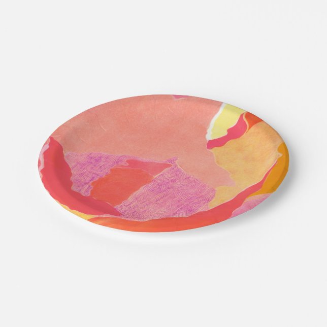 Kohl-Rose IV Pappteller (Schrägansicht)