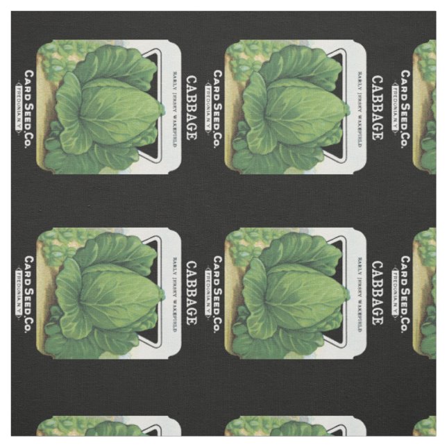 Kohl-Samenpackungsetikett Stoff (Muster)