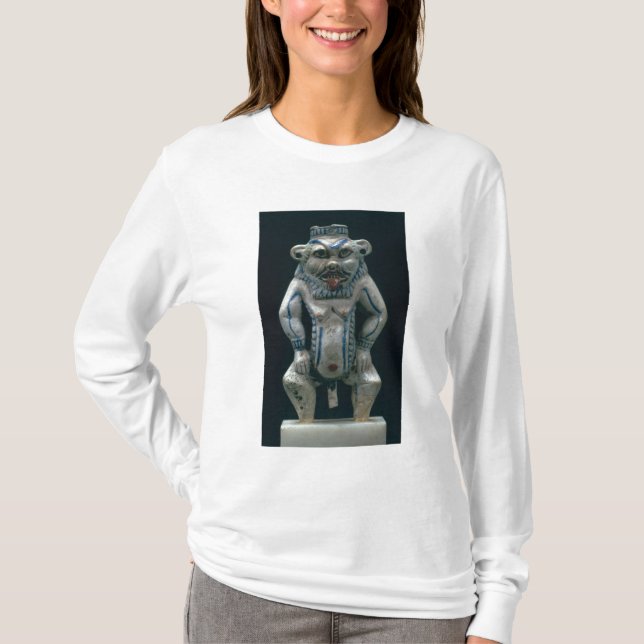 Kohl-Topf in Form von dem Gott Bes, neues T-Shirt (Vorderseite)