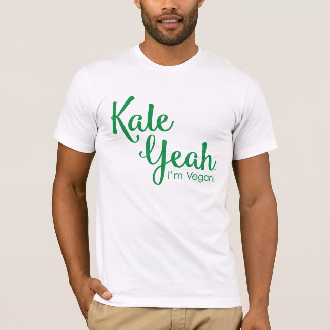 Kohl Yeah bin ich der vegane T - Shirt der Männer (Vorderseite)