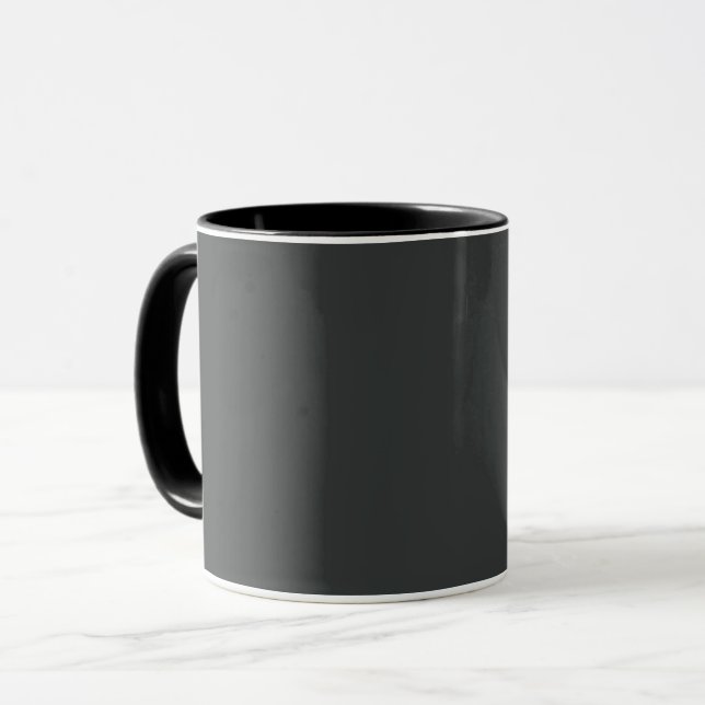 Kohle (feste Farbe)  Tasse (Vorderseite Links)