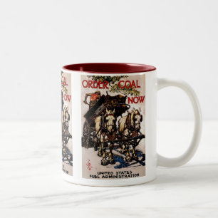 Kohle jetzt bestellen zweifarbige tasse