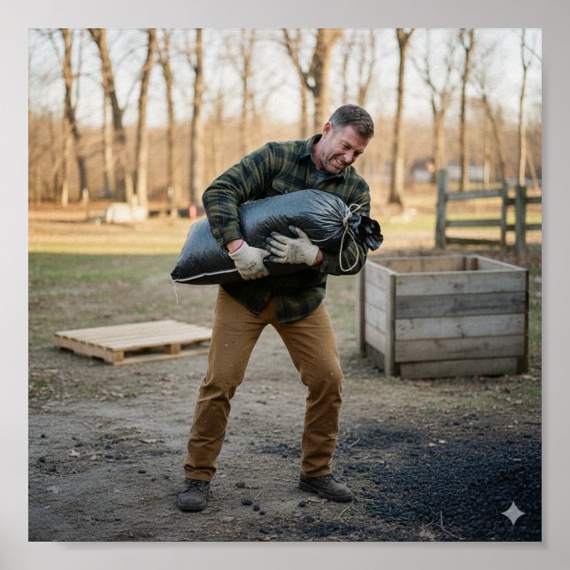 Kohle tragen poster (Vorne)