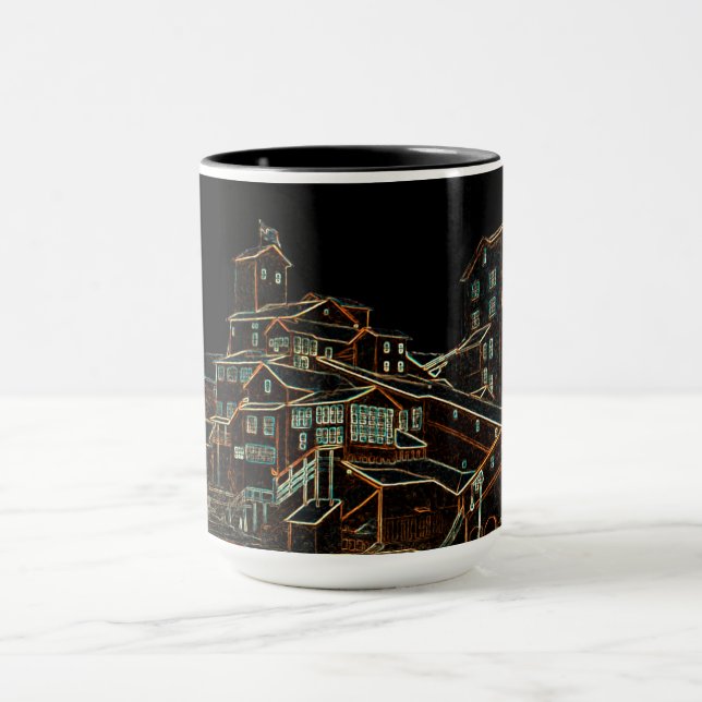 Kohlebergbau Anthrazit Kohlebergbau Bergnebel Tasse (Zentrum)
