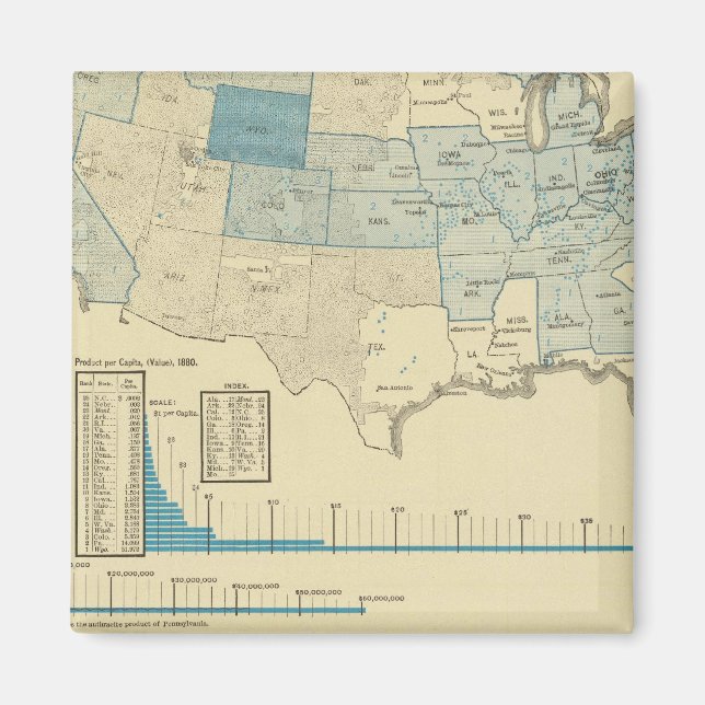 Kohlebergbaugebiete Magnet (Vorne)