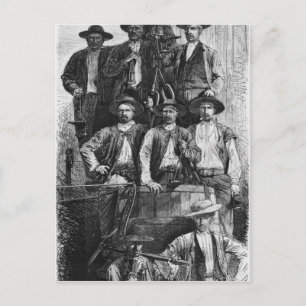 Kohlebergwerk Le Creusot während des zweiten Postkarte