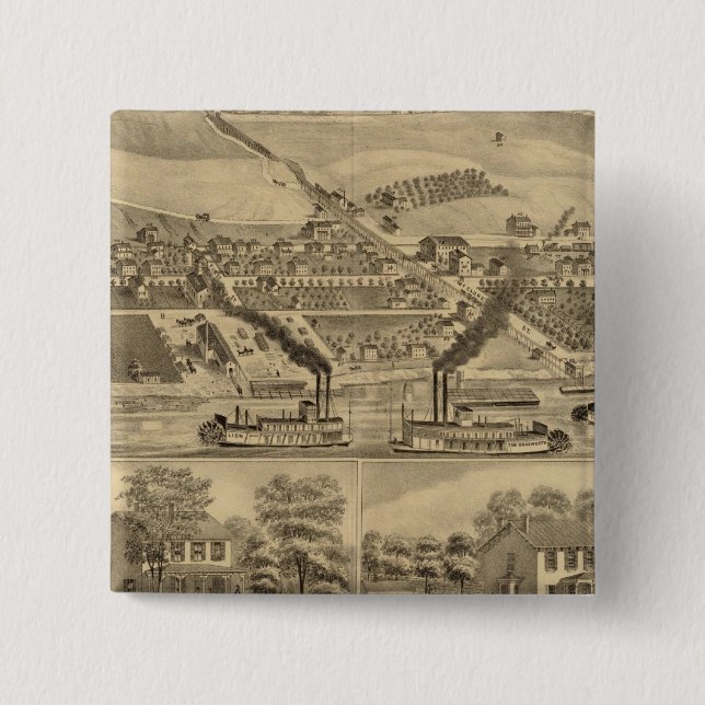 Kohlebergwerke Davosburgh Button (Vorderseite)