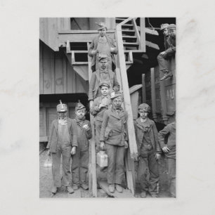 Kohlebrecherjungen, 1900 postkarte