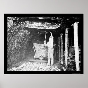 Kohlen-Bergmann 1910 Poster