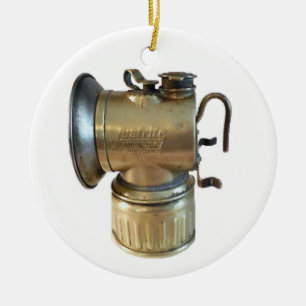 Kohlen-Bergmann-Karbidlampe Keramik Ornament