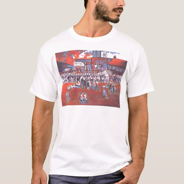 KOHLEN-BERGMANN-STREIK CIRCA 1984 T-Shirt (Vorderseite)