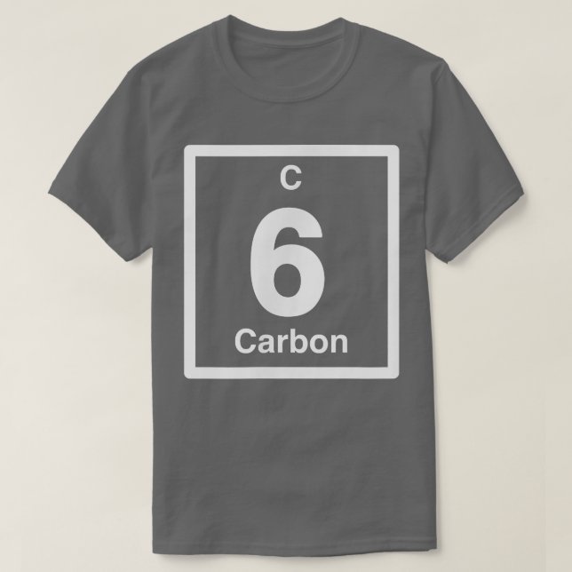 Kohlenstoff C, Periodische Tafelelemente, 6. Gebur T-Shirt (Design vorne)
