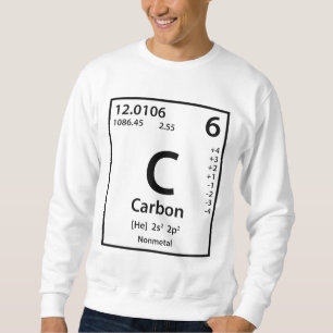 Kohlenstoff-Element (schwarz) Sweatshirt