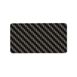 Kohlenstoff-Faser-Material Adressaufkleber