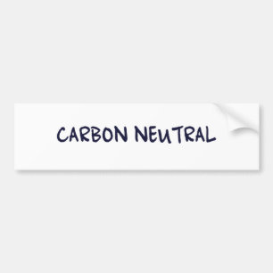 Kohlenstoff-neutrale Person Autoaufkleber