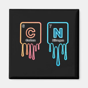 Kohlenstoff-Stickstoff-Wissenschaft-Design-Spaß-Ch Magnet