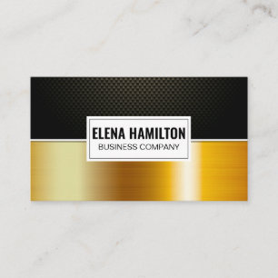 Kohlenstofffaser Gold-Farbblock Visitenkarte