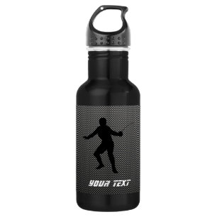 Kohlenstofffaser sieht Silhouette erkennen aus Trinkflasche