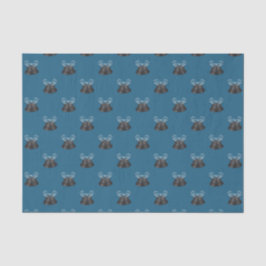 Kohlenstoffglocken & Blauer Bogen Seidenpapier