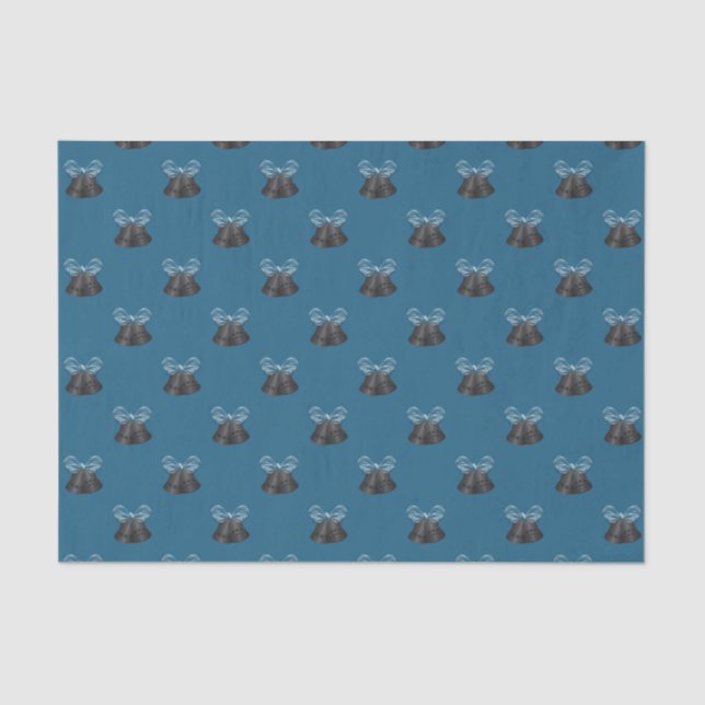 Kohlenstoffglocken & Blauer Bogen Seidenpapier (Vorderseite)
