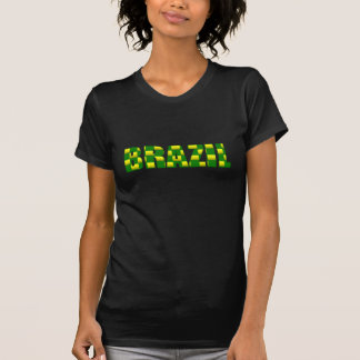 Kohlenstofflogo-Faserentwurf Brasilien-Frauen T-Shirt