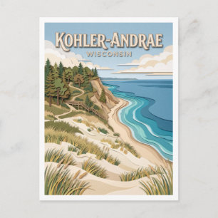 Kohler-Andrae State Park Sheboygan Wisconsin Postkarte