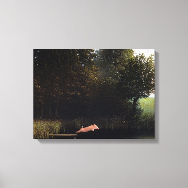 Kohler Pig Painting Leinwanddruck (Vorderseite)