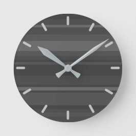 Kohlestreifen Runde Wanduhr