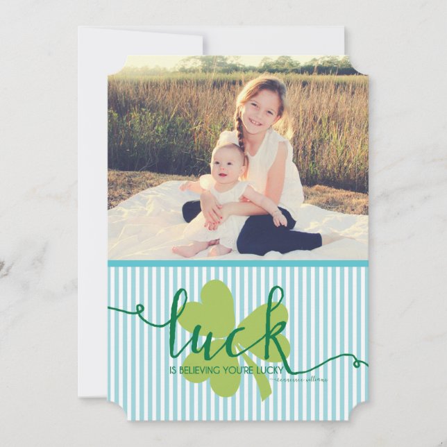 Kohlfisch-Glück Einladung (Vorderseite)