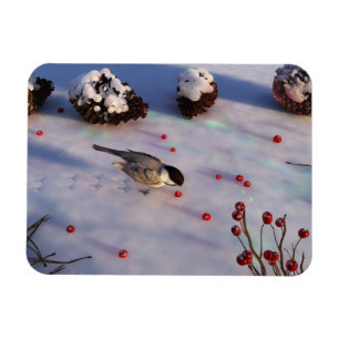 Kohlmeise Winter Flexmagnet Magnet