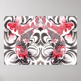 koi02poster16,5by11mirror2 poster