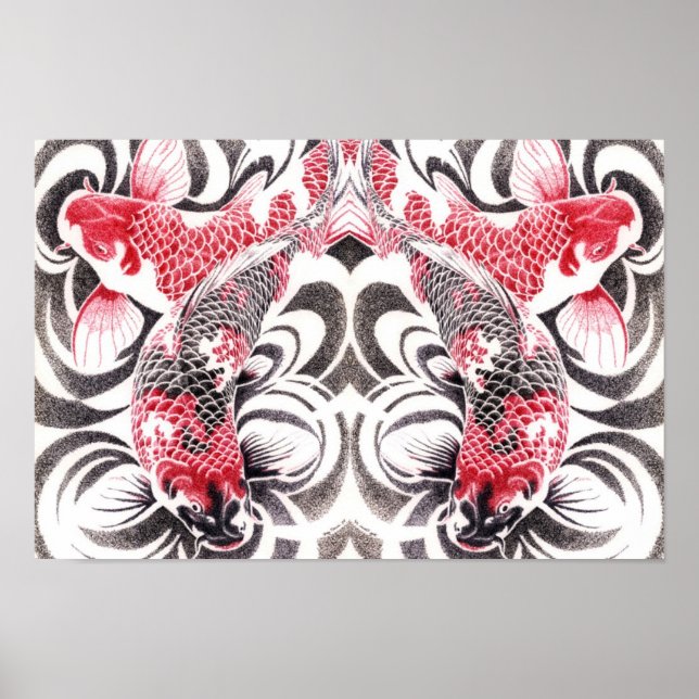 koi02poster16,5by11mirror2 poster (Vorne)