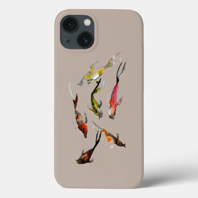 Koi-Aquarell Case-Mate iPhone Hülle (Rückseite)