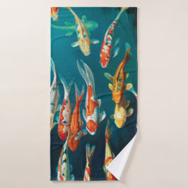 Koi Ballet - Badehandtuch