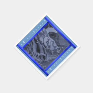 Koi (blau) serviette